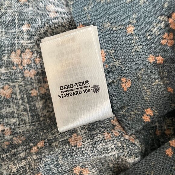 Rilee + Cru Top Girls Size 6-7 Years Dark Floral Button Up Collared Blouse - Picture 6 of 9